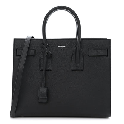 Saint Laurent Grained Calfskin Small Sac De Jour Black 1 of 10