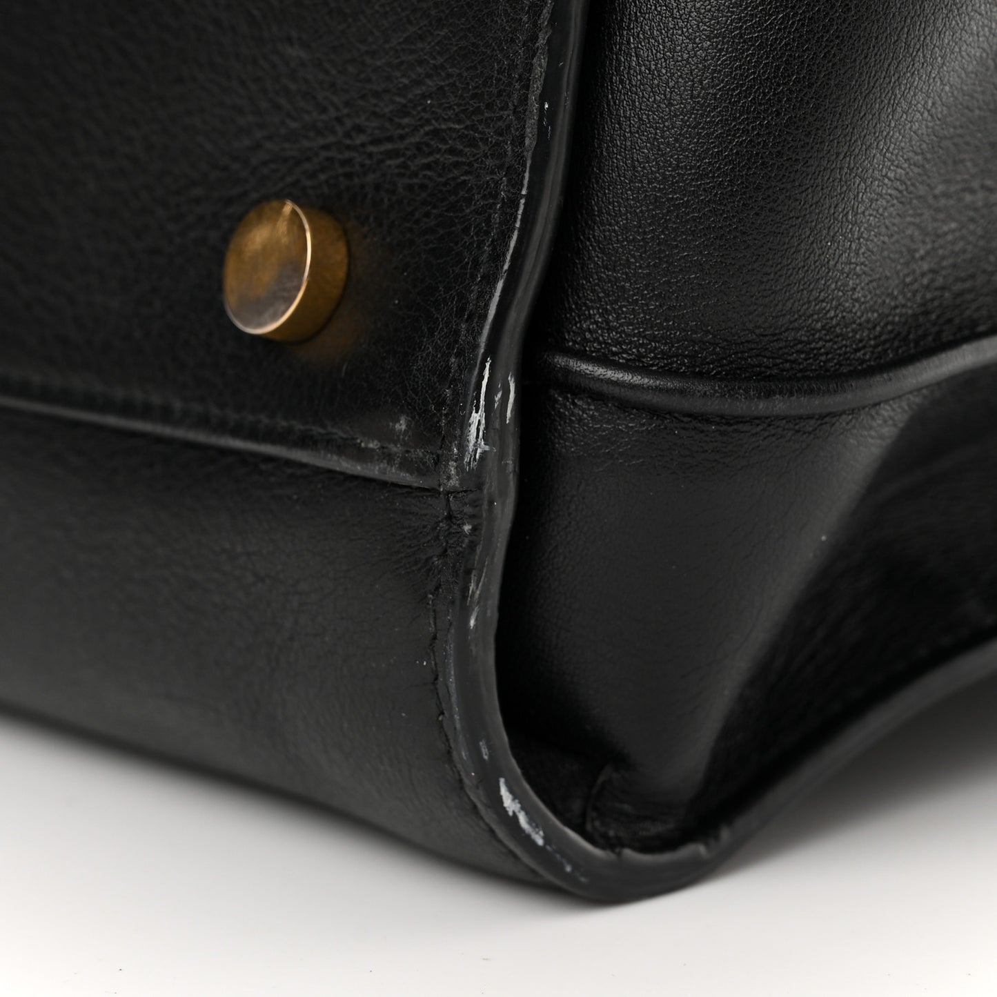 Calfskin Small Sac De Jour Black