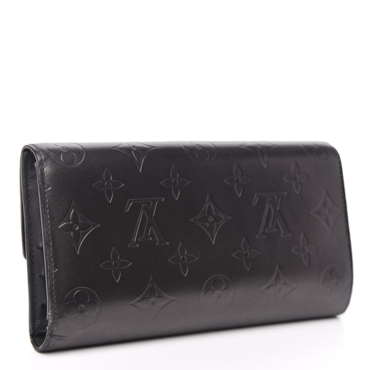 Louis Vuitton Mat Monogram Porte Tresor International Black 3 of 12