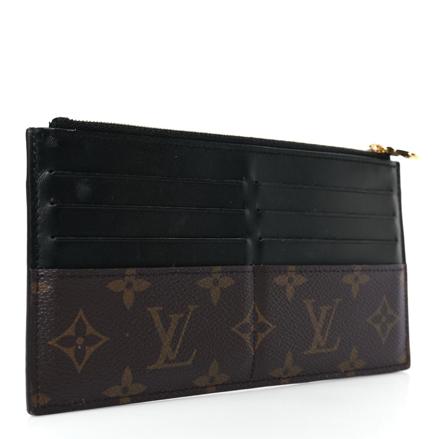 Monogram Slim Purse Black