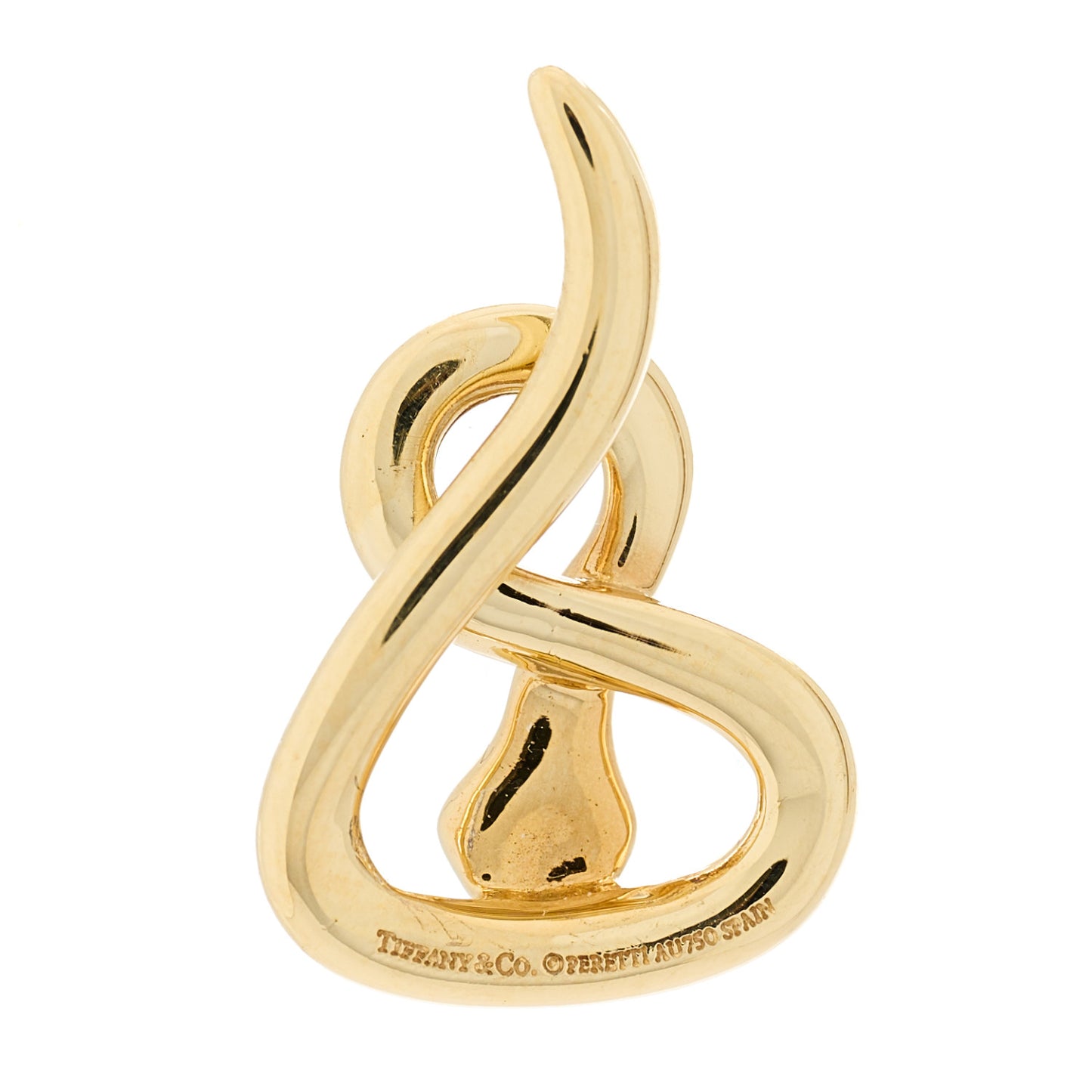 18K Yellow Gold Elsa Peretti Snake Pendant