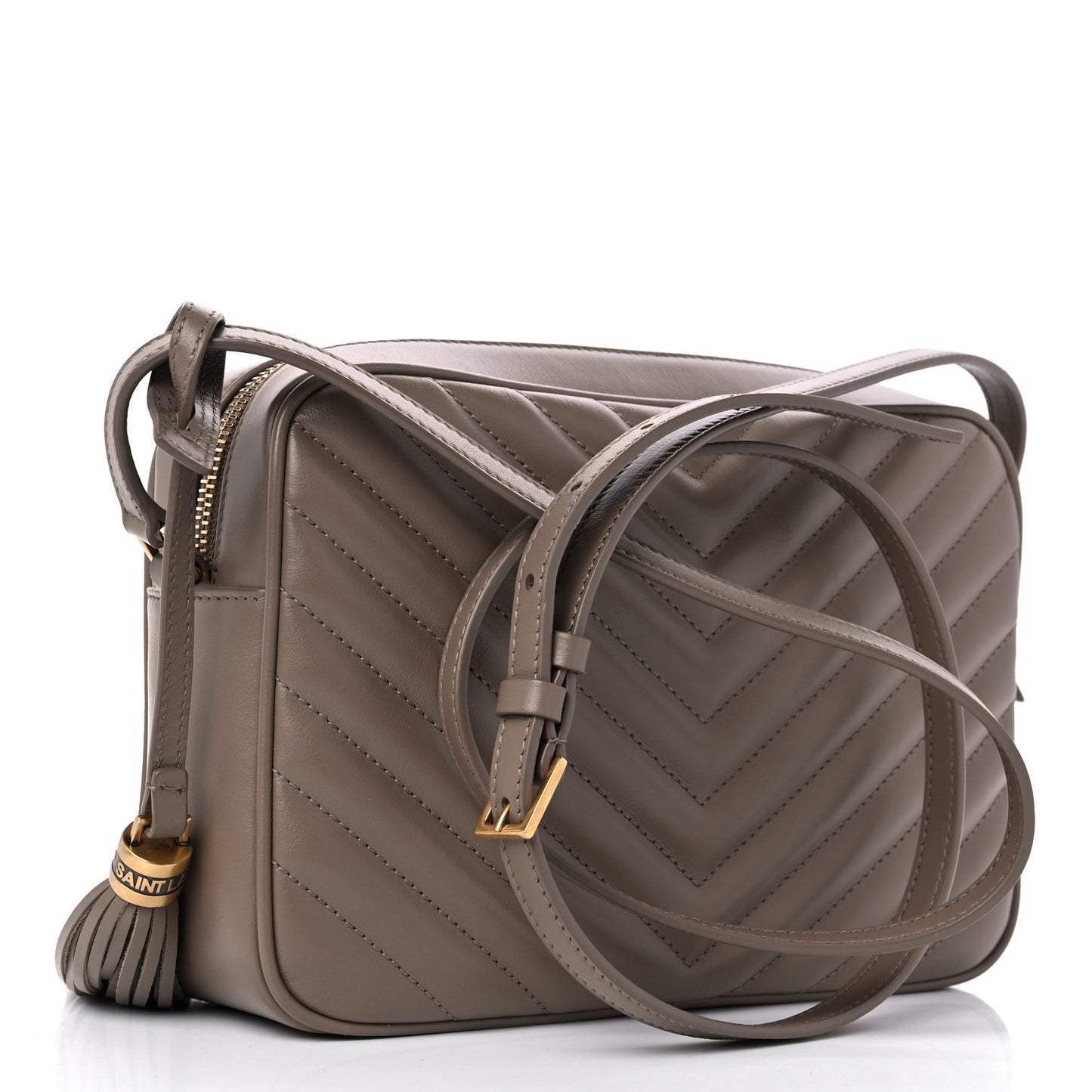 Calfskin Matelasse Monogram Lou Camera Bag Taupe