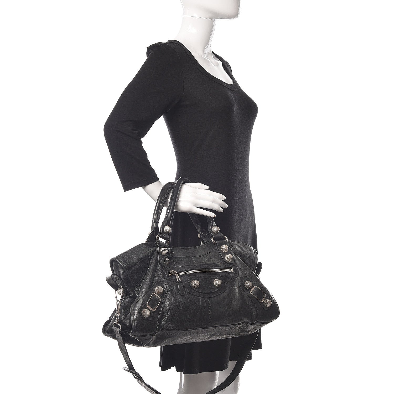 Balenciaga Agneau Giant 21 Silver Hardware Part Time Black 2 of 16