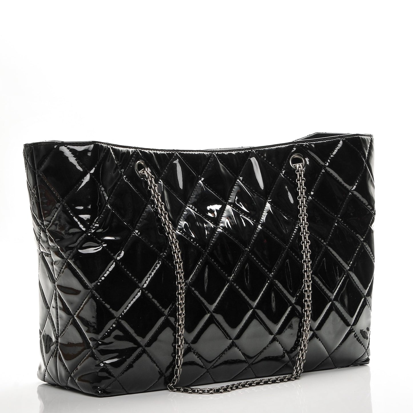 Patent Quilted Reissue 2.55 Tote Black