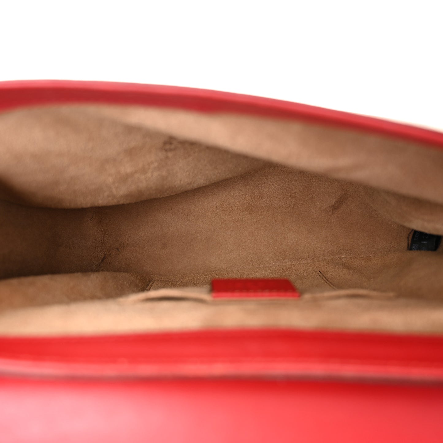 GG Supreme Monogram Calfskin Web Medium Padlock Messenger Shoulder Bag Beige Hibiscus Red New Rosette