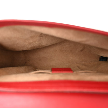 Gucci GG Supreme Monogram Calfskin Web Medium Padlock Messenger Shoulder Bag Beige Hibiscus Red New Rosette 5 of 12