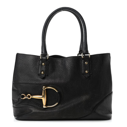 Gucci Calfskin Medium Hasler Tote Black 1 of 7