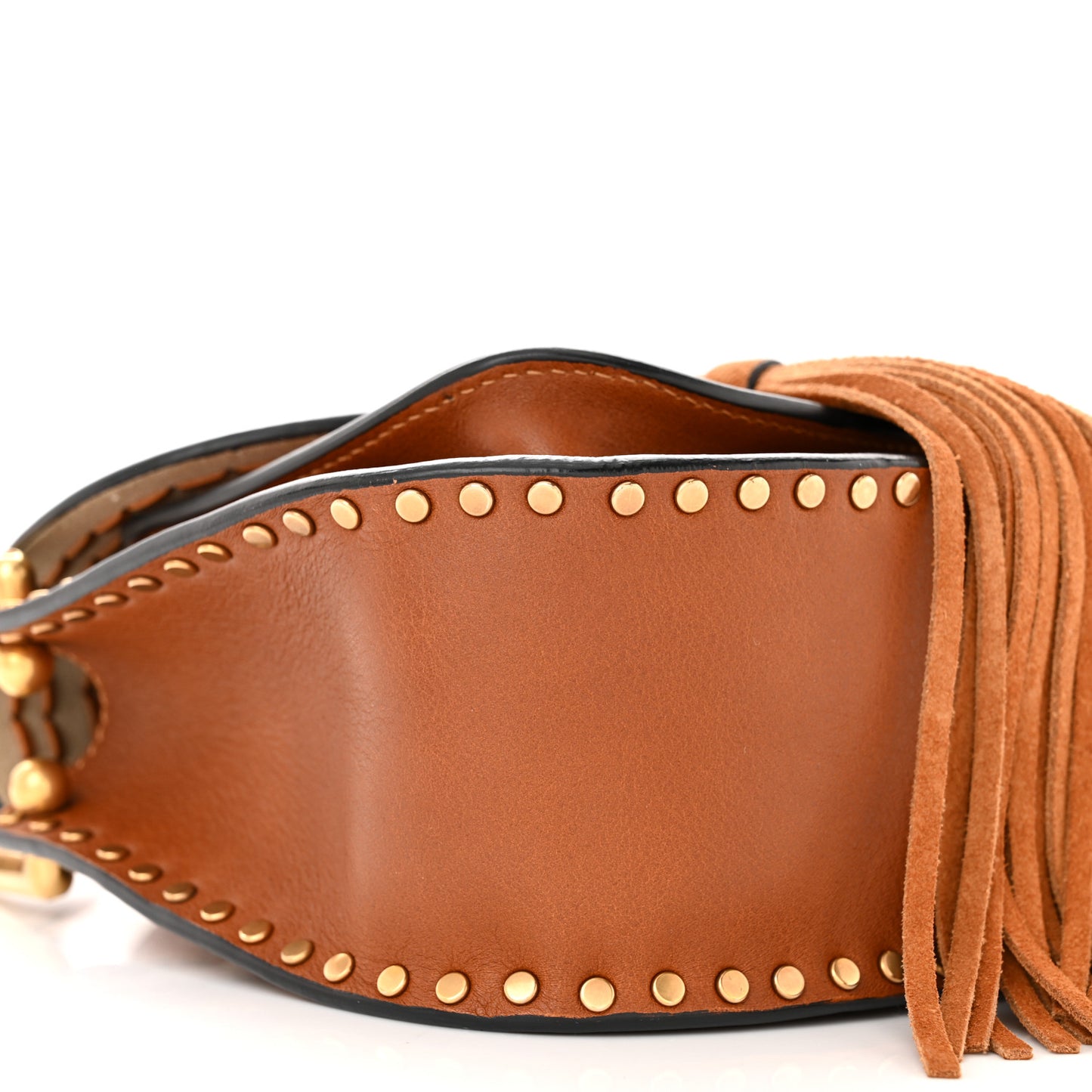 Calfskin Braided Mini Hudson Shoulder Bag Caramel