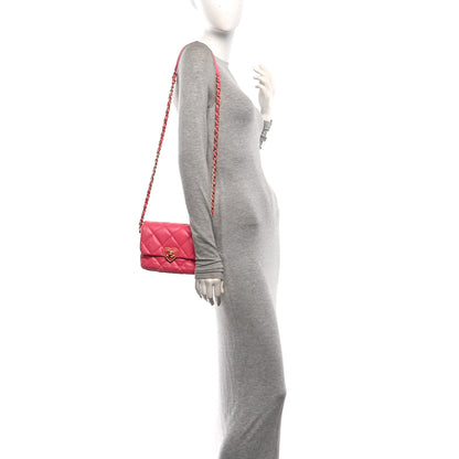 Chanel Lambskin Plexiglass Quilted Coco Love Mini Flap Pink 2 of 10