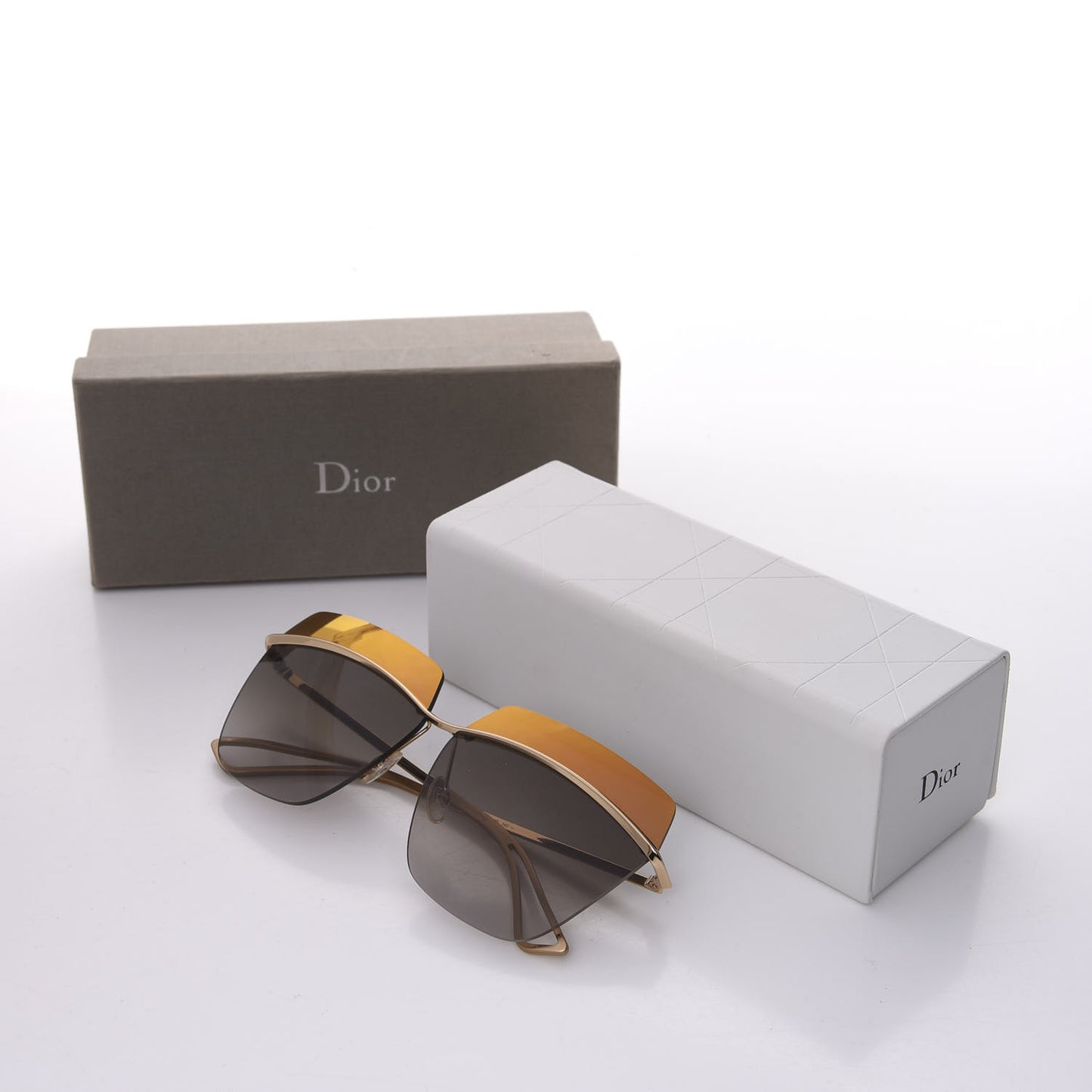 Metal DiorMetallic Sunglasses Grey Copper