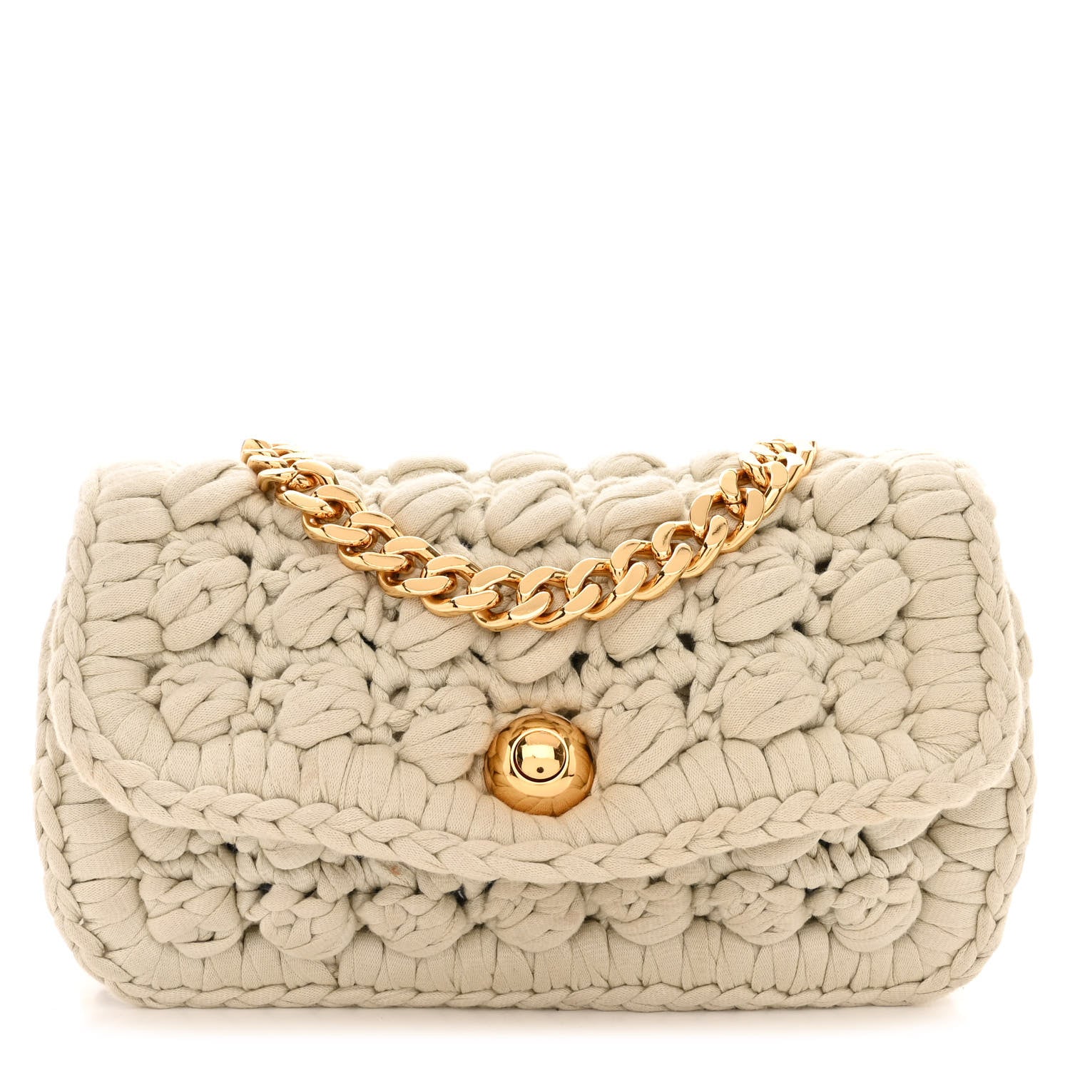 Bottega Veneta Jersey Crochet Shoulder Bag Plaster 1 of 10
