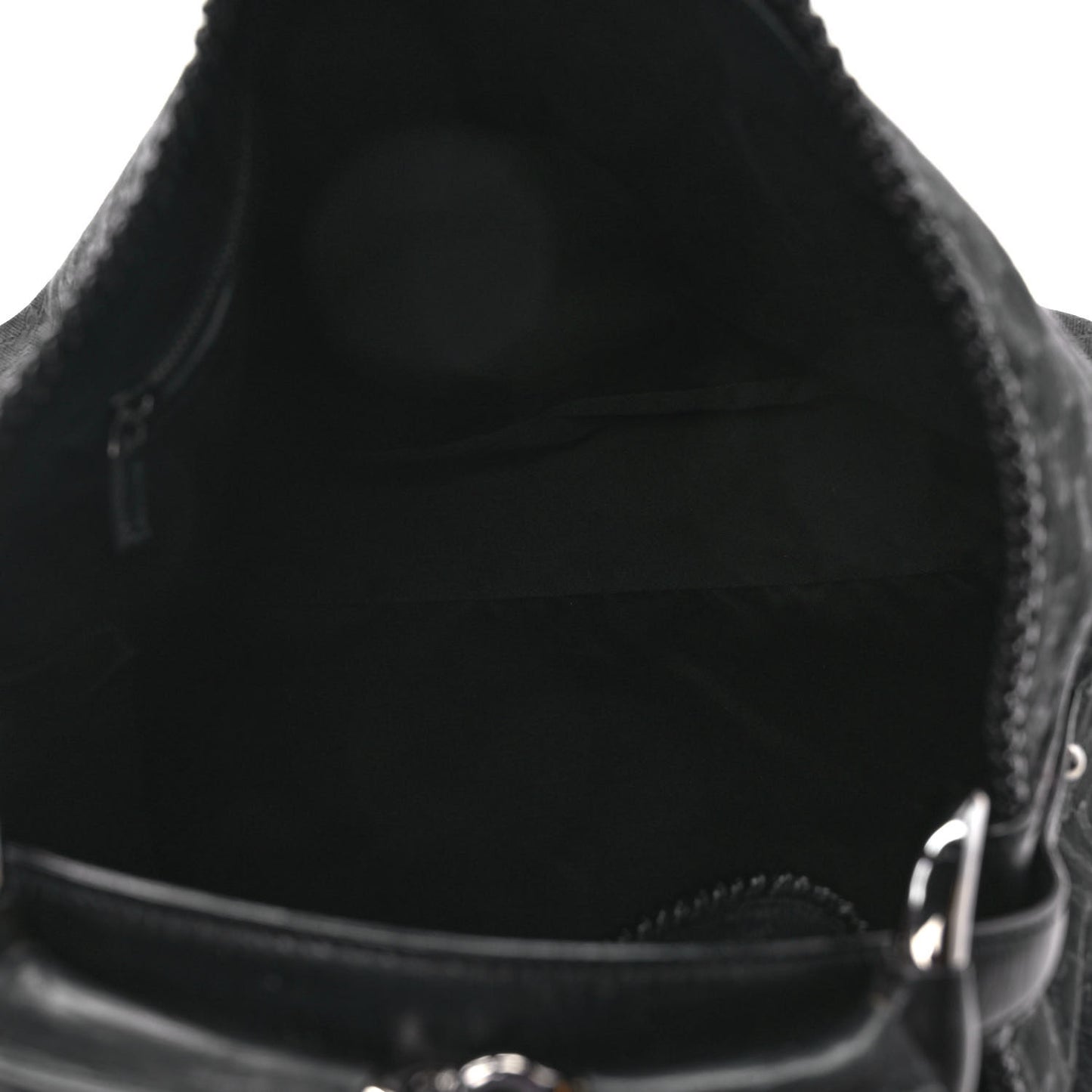 Monogram Large Horsebit Chain Hobo Black
