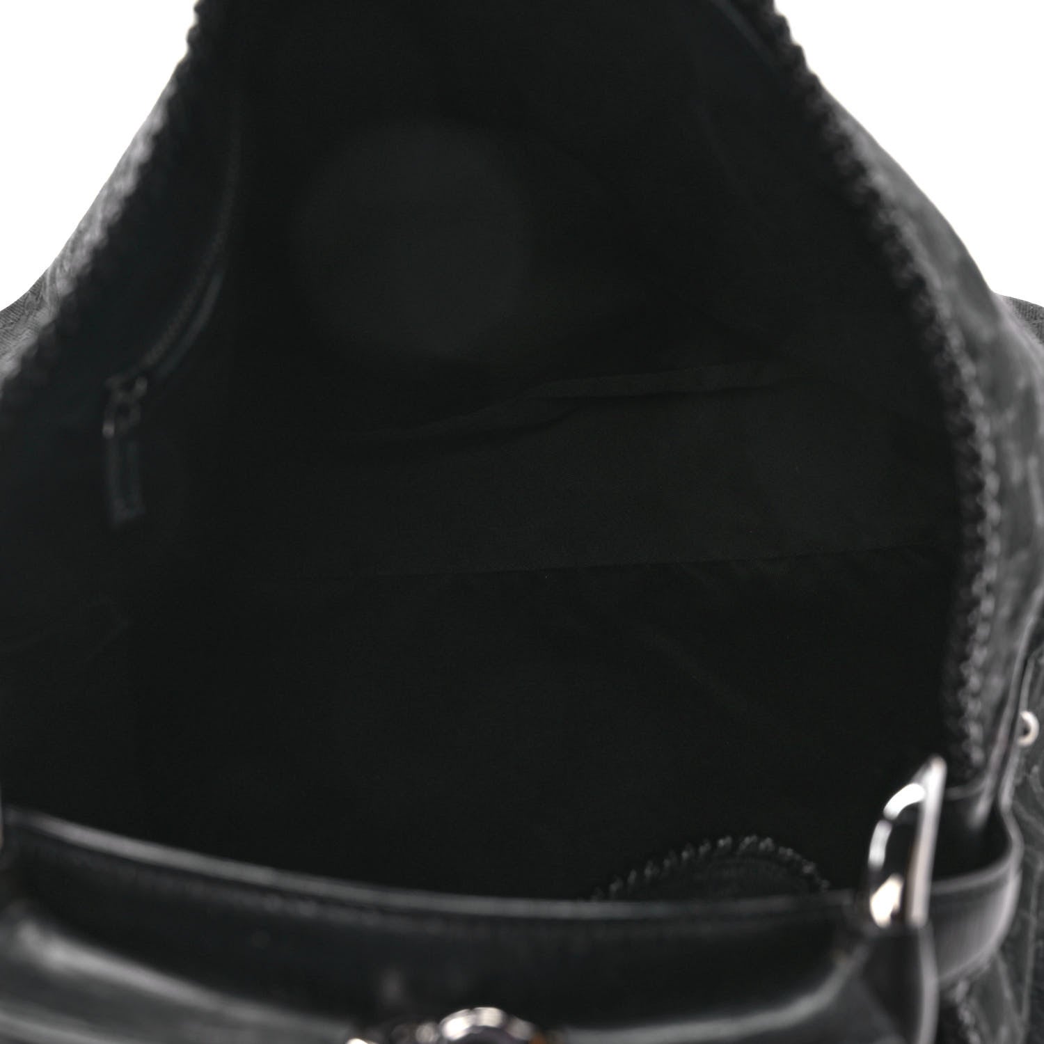 Gucci Monogram Large Horsebit Chain Hobo Black 5 of 9