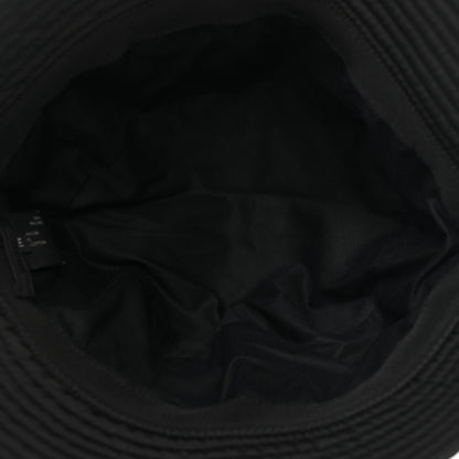 Prada Re-Nylon Metal Triangle Logo Womens Bucket Hat M Black 6 of 7
