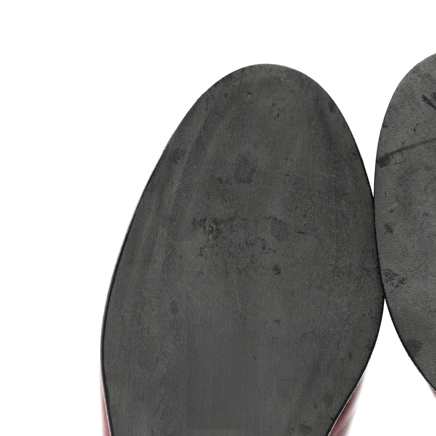 Lambskin CC Cap Toe Ballerina Flats 36 Red Black