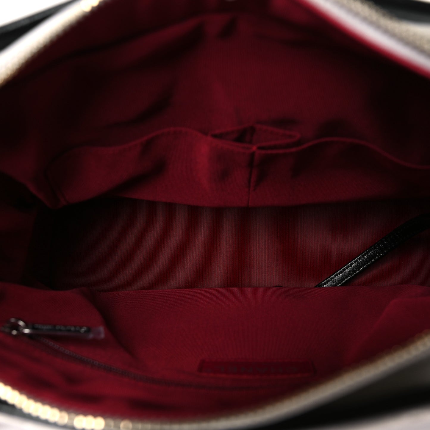 Aged Calfskin Quilted Medium Gabrielle Hobo Black White