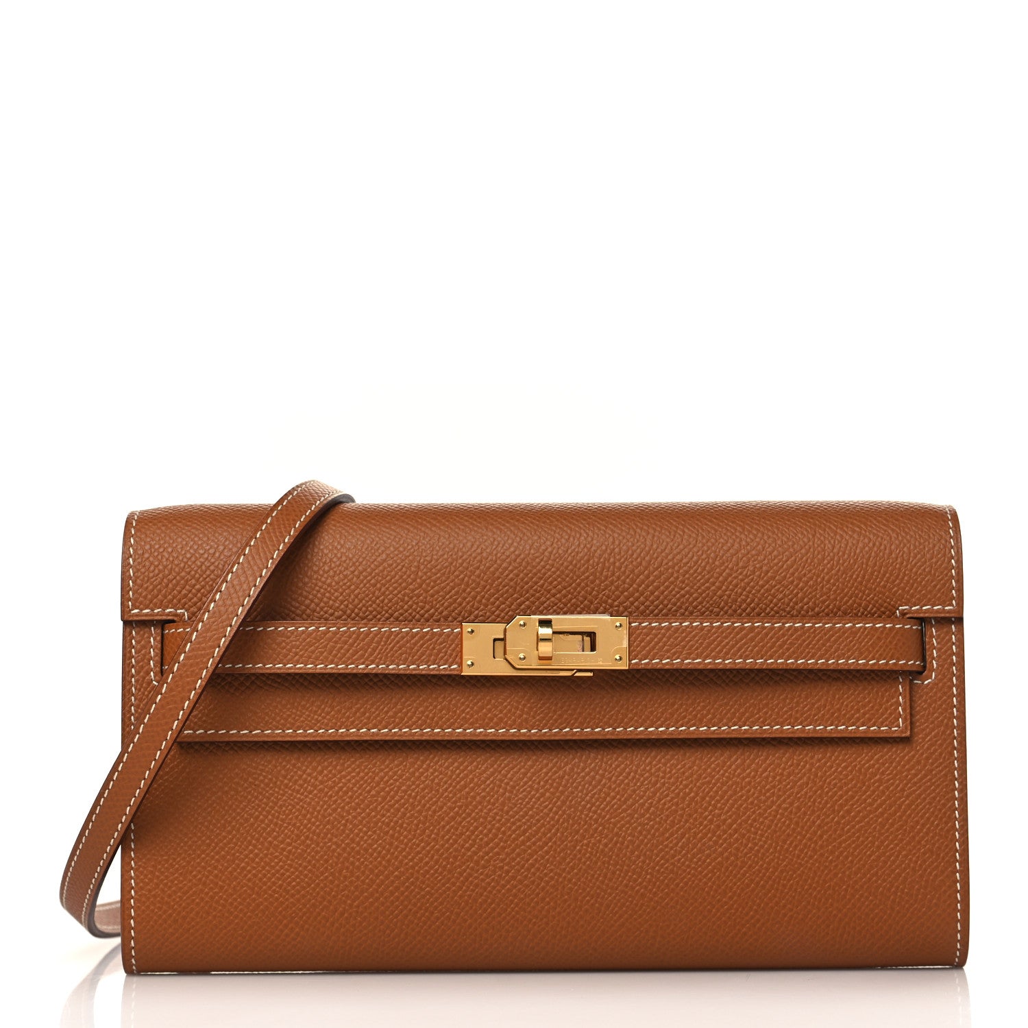Hermes Epsom Kelly Wallet To Go Gold 1 of 10