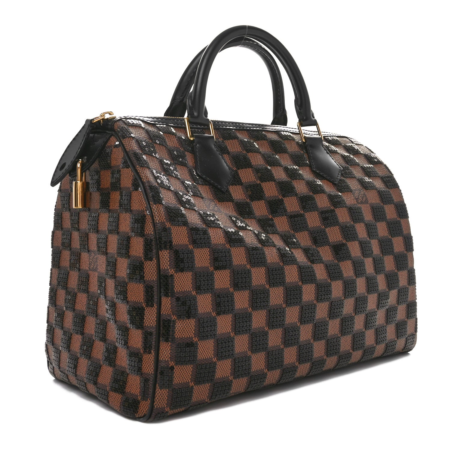 Louis Vuitton Damier Paillettes Speedy 30 Black 3 of 10