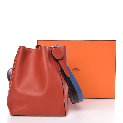 Hermes Volupto Evercolor Sac Licol 17 Rouge Duchesse Bleu Brighton Bleu Indigo 10 of 10