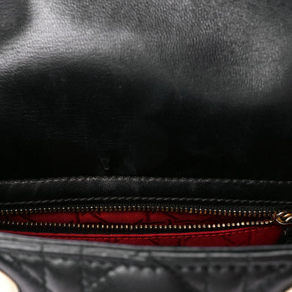 Christian Dior Lambskin Cannage Small Lucky Badges My Lady Dior Black 12 of 12