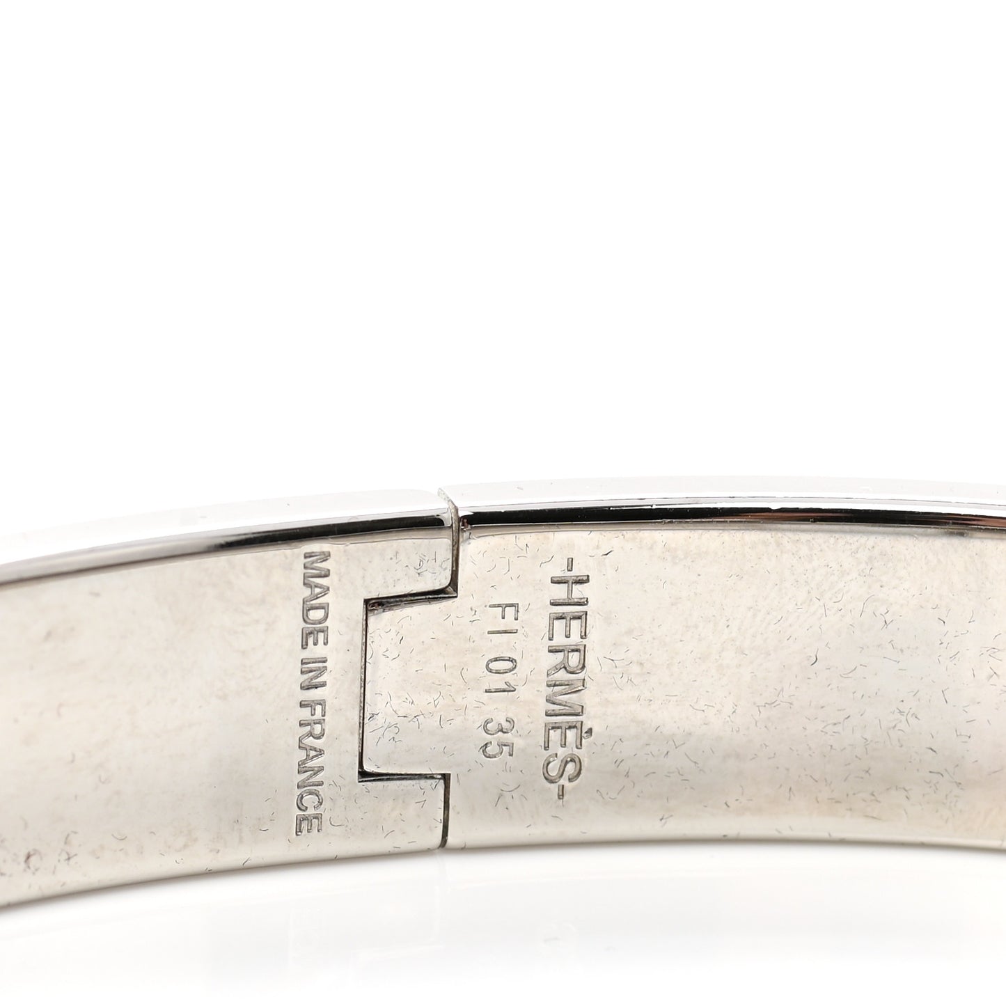 Matte Enamel Narrow Clic Clac HH Bracelet GM Black