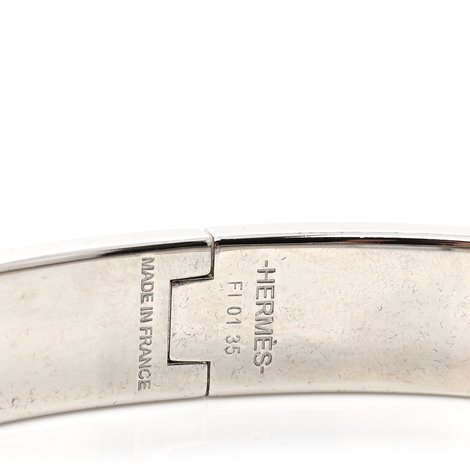 Hermes Matte Enamel Narrow Clic Clac HH Bracelet GM Black 4 of 4