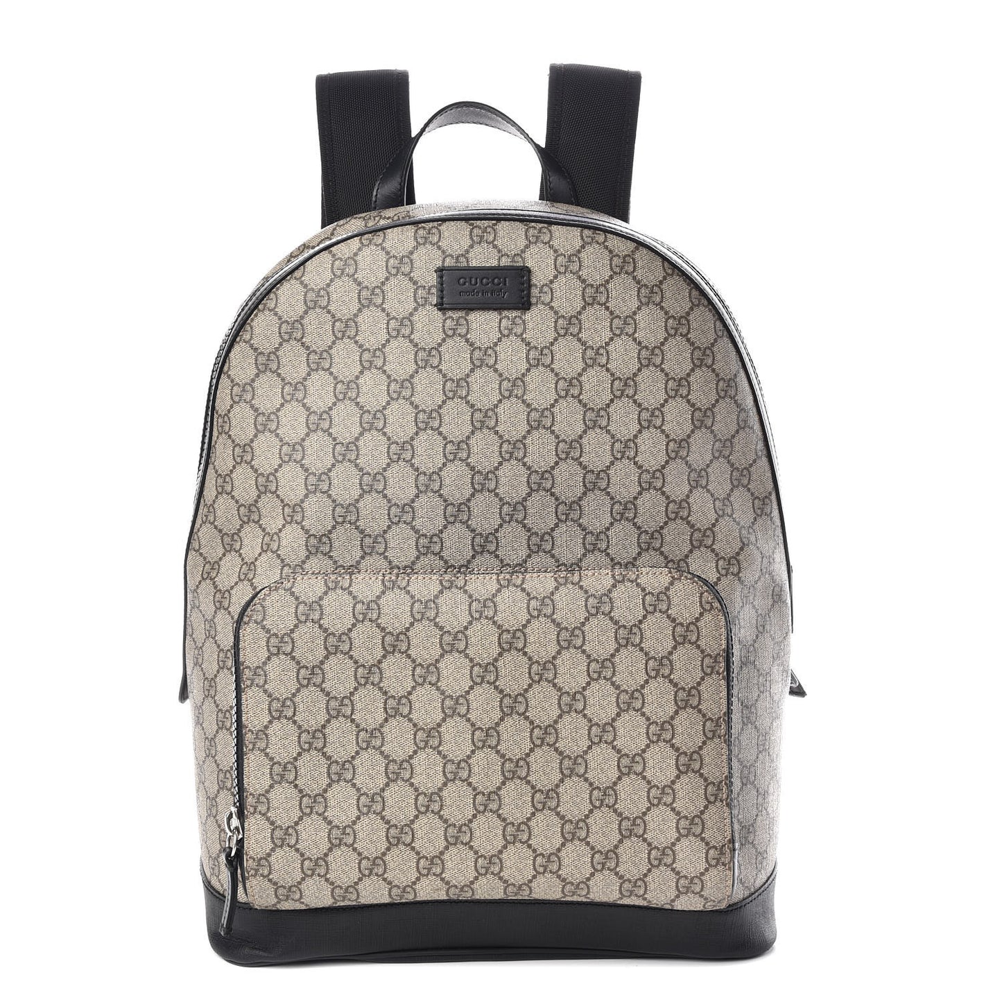 GG Supreme Monogram Medium Backpack Black