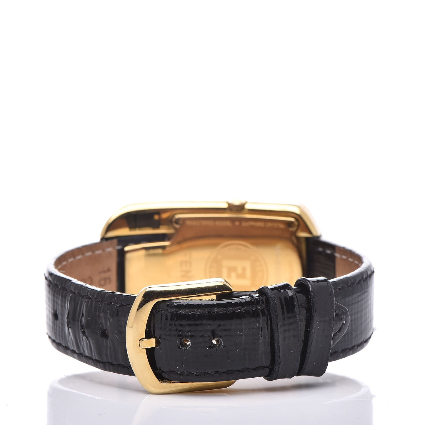 Stainless Steel Calfskin Diamond Enamel 29mm Chameleon Quartz Watch Black