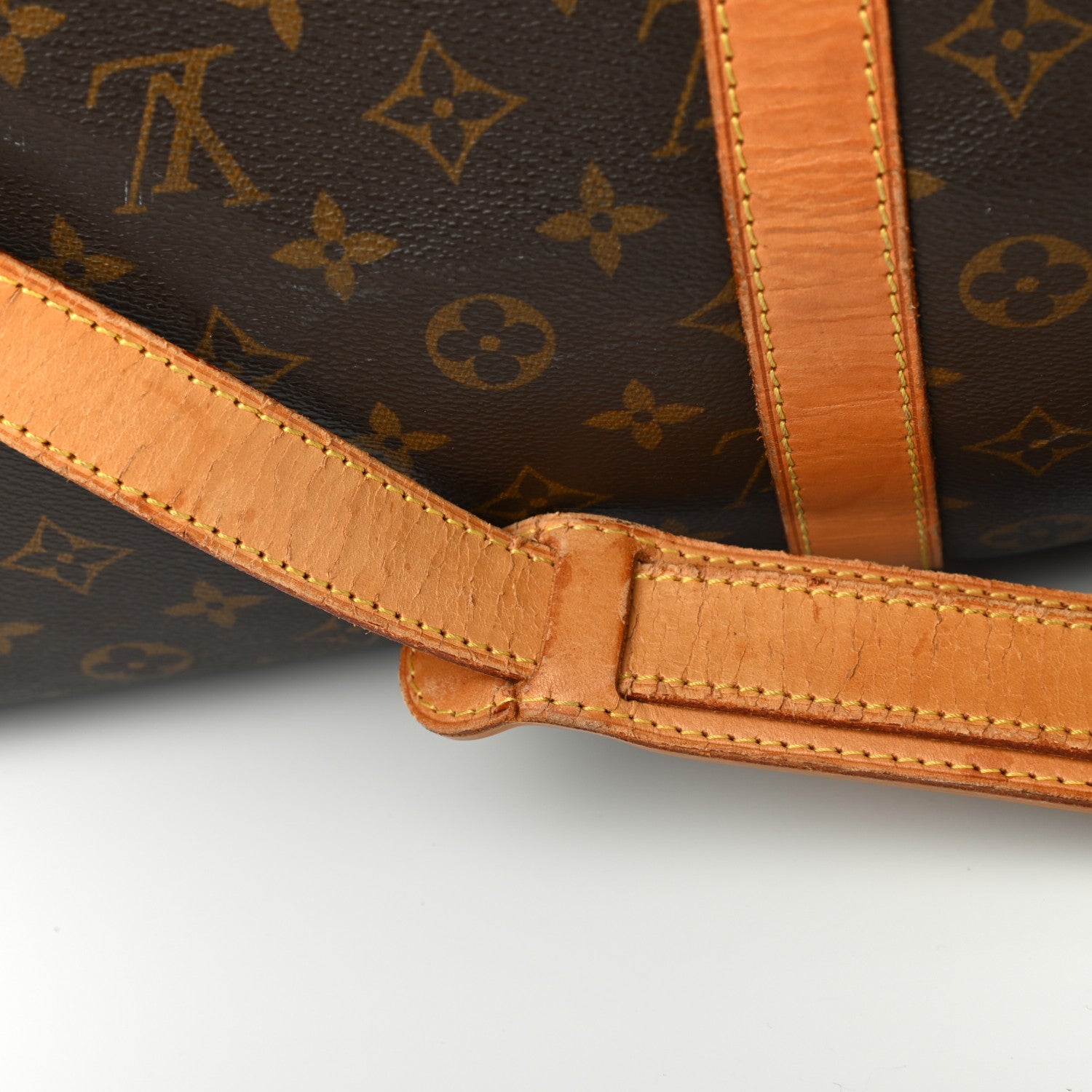 Louis Vuitton Monogram Keepall Bandouliere 55 17 of 18
