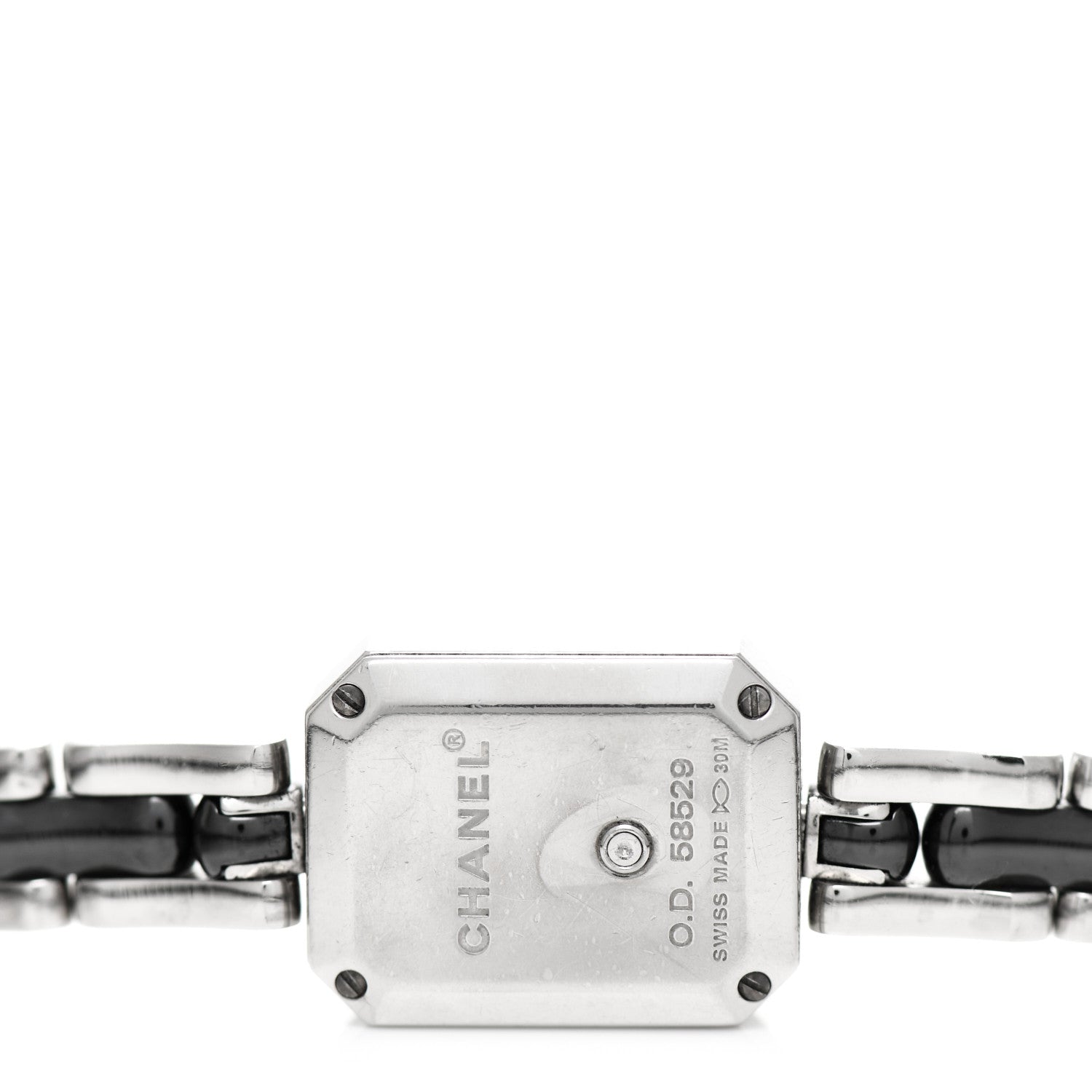 Chanel Stainless Steel Ceramic Diamond Bezel 16mm Premiere Triple Row Quartz Watch Black 4 of 5