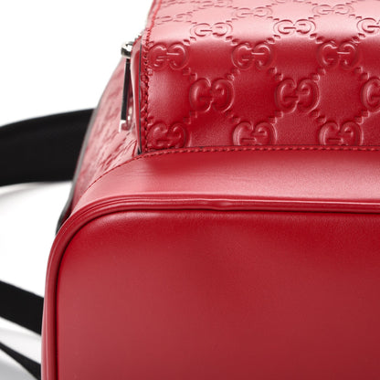 Gucci Guccissima Signature Day Backpack Hibiscus Red 8 of 9