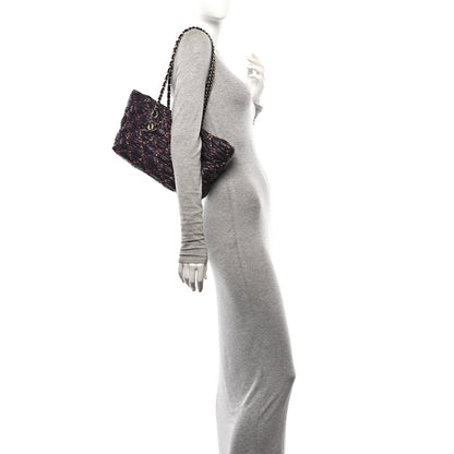Chanel Nylon Quilted Tweed Stitch Bubble Camera Case Purple 2 of 11