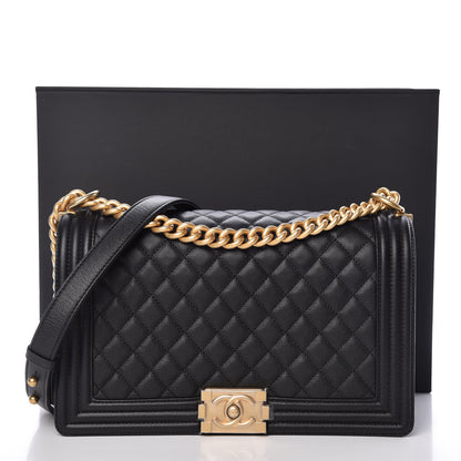 Chanel Caviar Quilted New Medium Boy Flap Black 12 of 12
