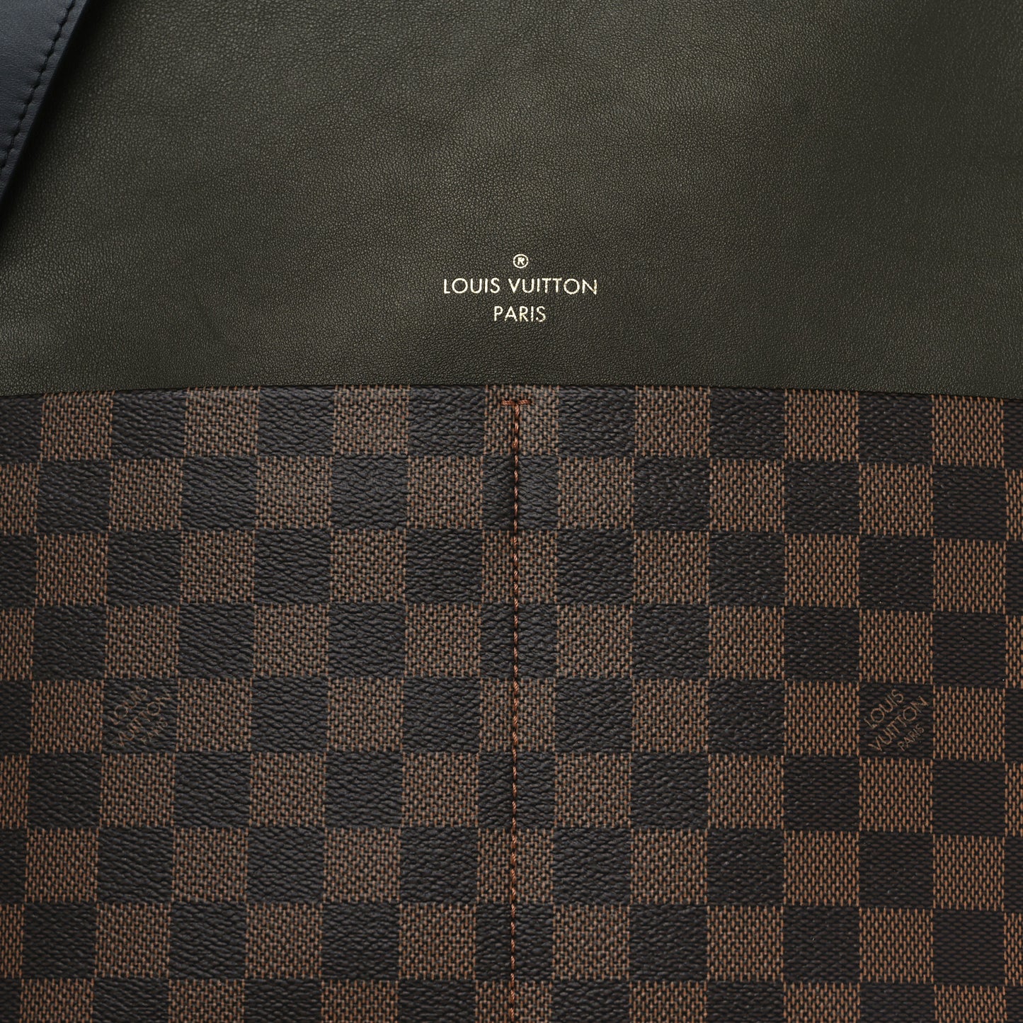 Damier Ebene Calfskin Maida Khaki
