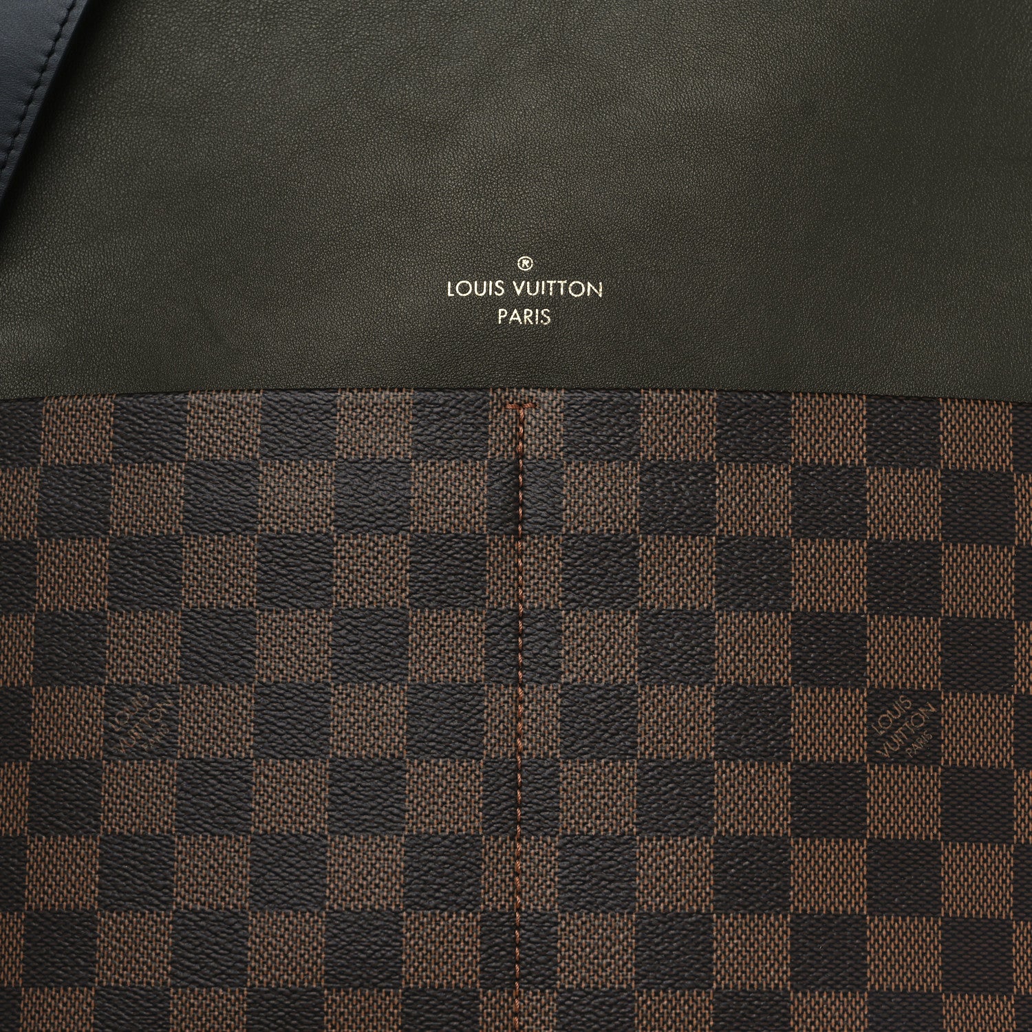 Louis Vuitton Damier Ebene Calfskin Maida Khaki 7 of 9