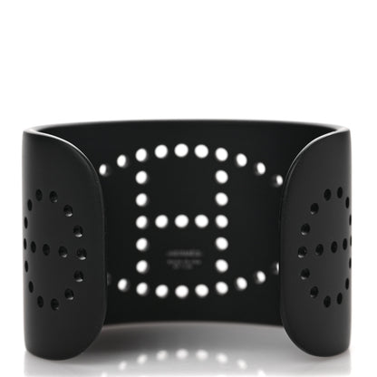 Hermes Aluminium Evelyne Sunset Cuff Bracelet T3 Black 2 of 4