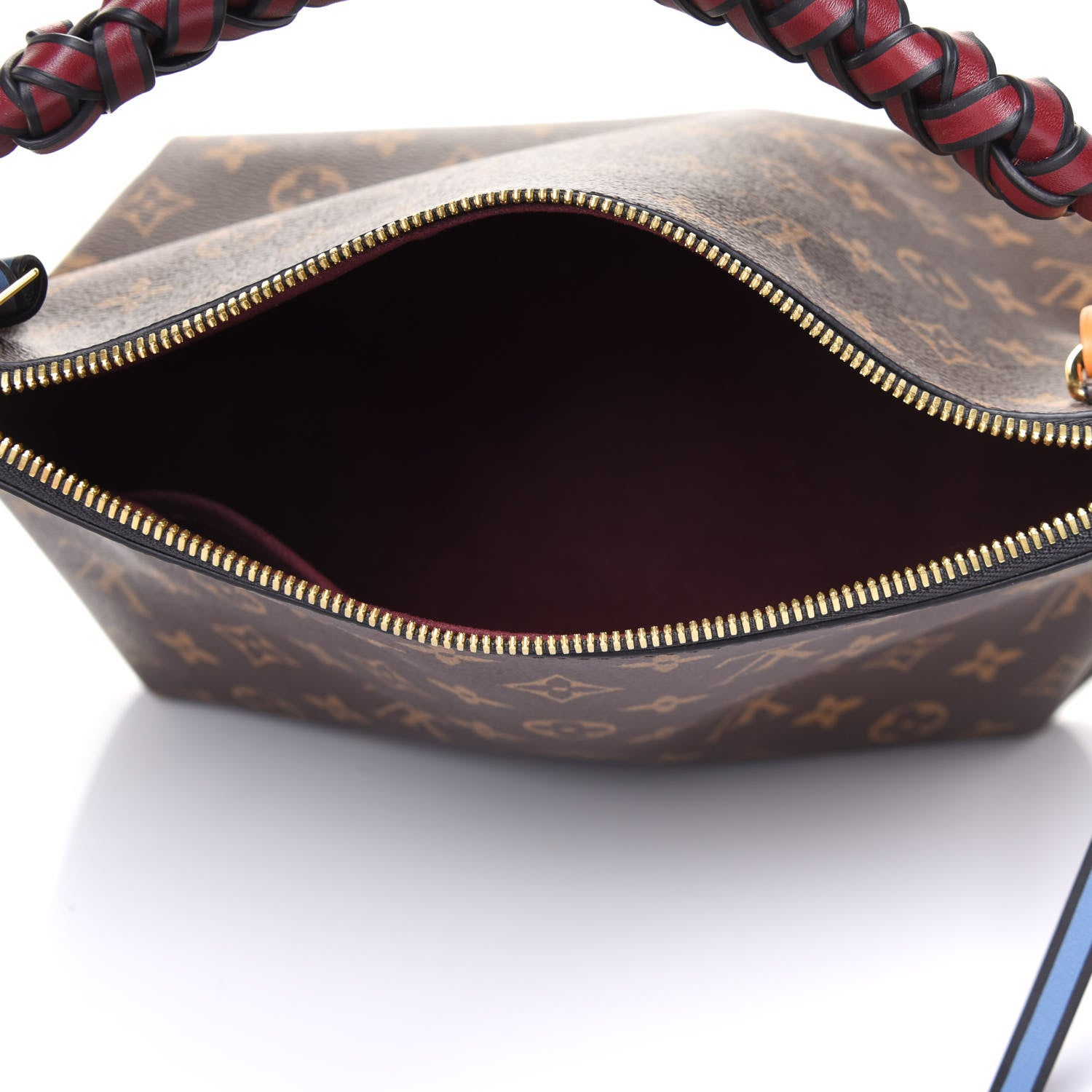 Louis Vuitton Monogram Beaubourg Hobo Mini Bordeaux Red Peach Safran Blue Jean Blue 5 of 10