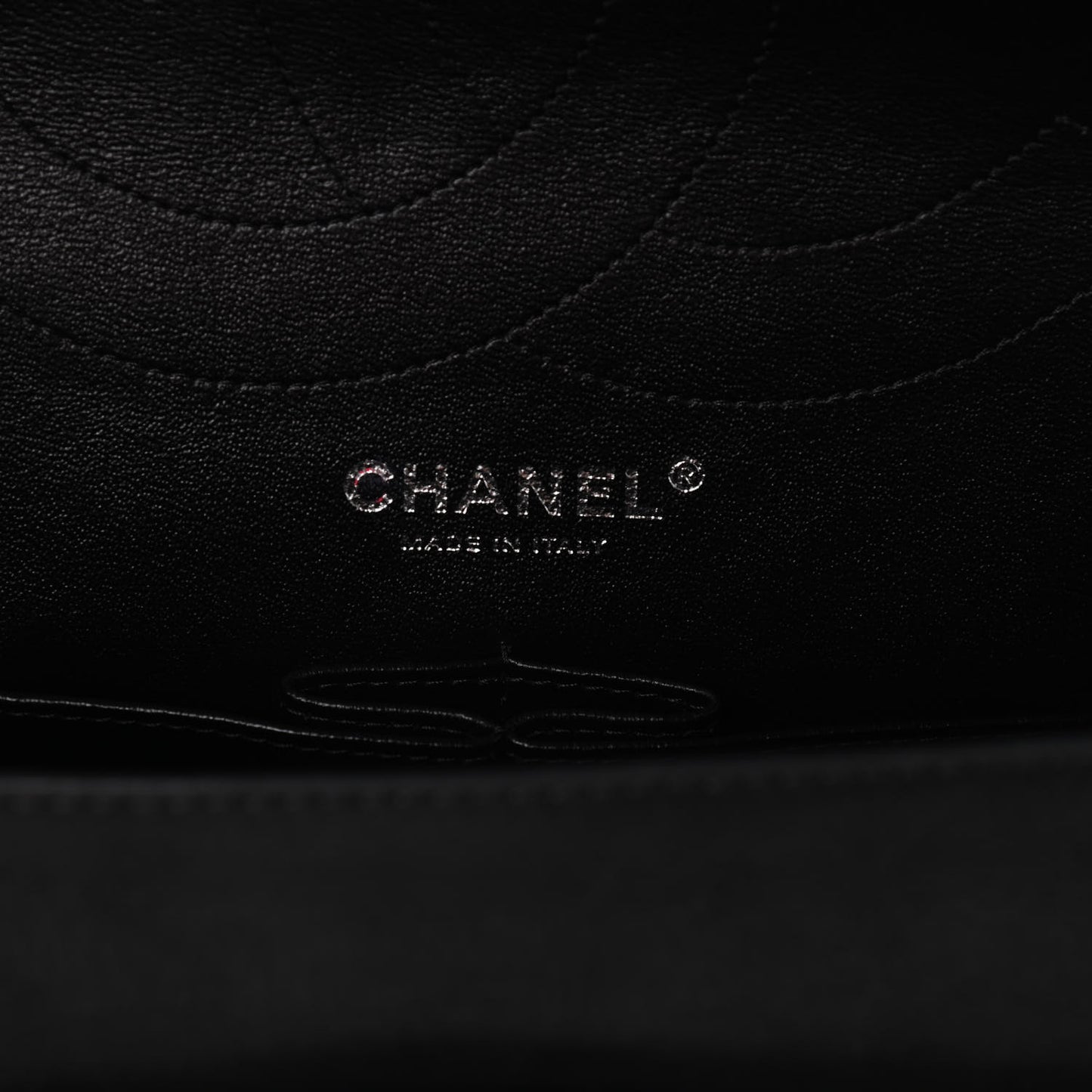 Iridescent Calfskin Quilted 2.55 Reissue 227 Flap Black