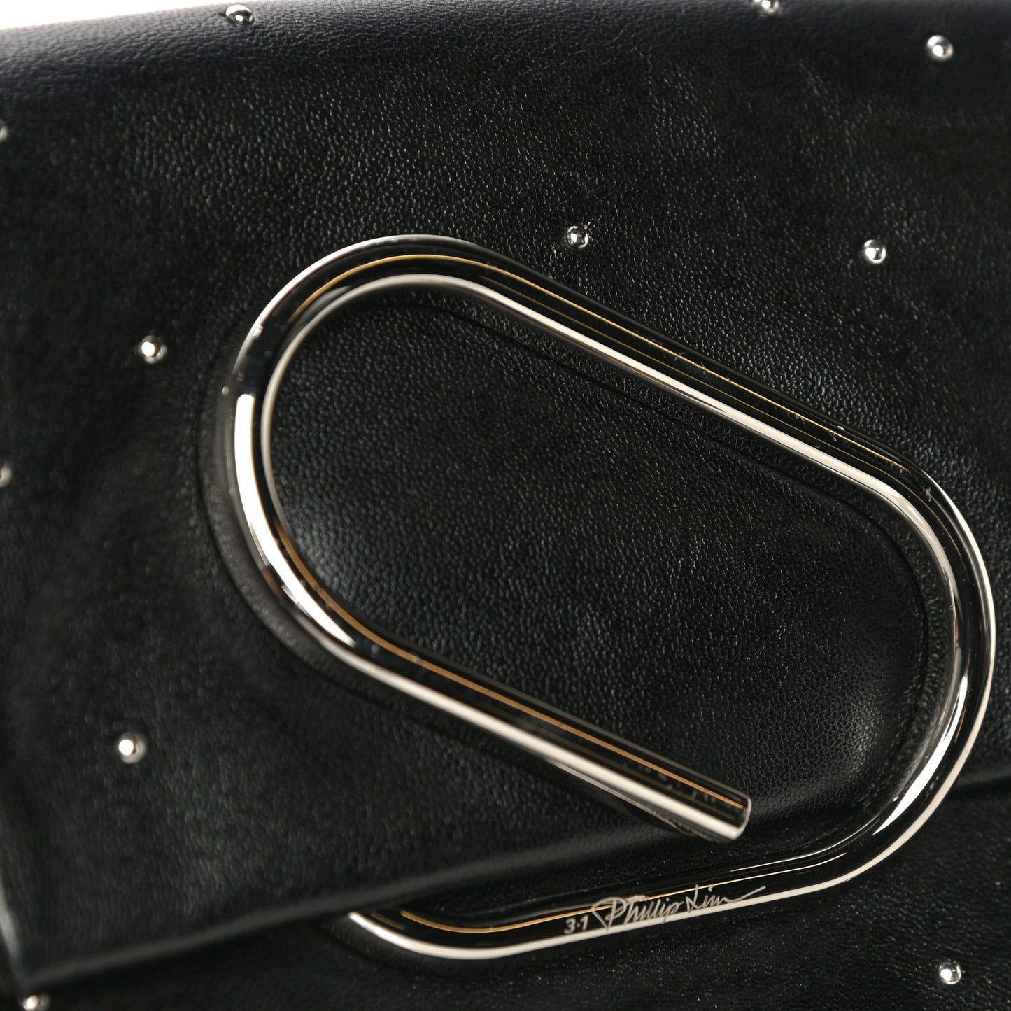 Calfskin Alix Soft Flap Clutch Black
