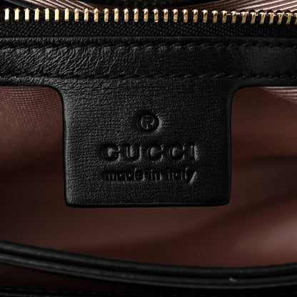 Gucci Suede Medium Arli Flap Shoulder Bag Blue Ink Black 6 of 11