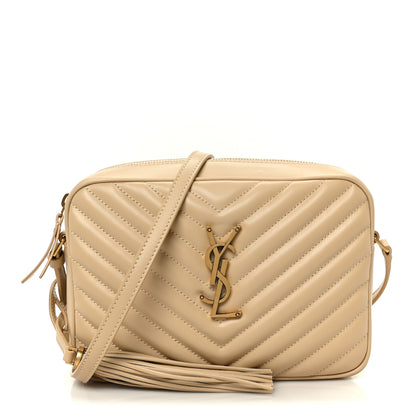 Saint Laurent Calfskin Matelasse Monogram Lou Camera Bag Avorio 1 of 10
