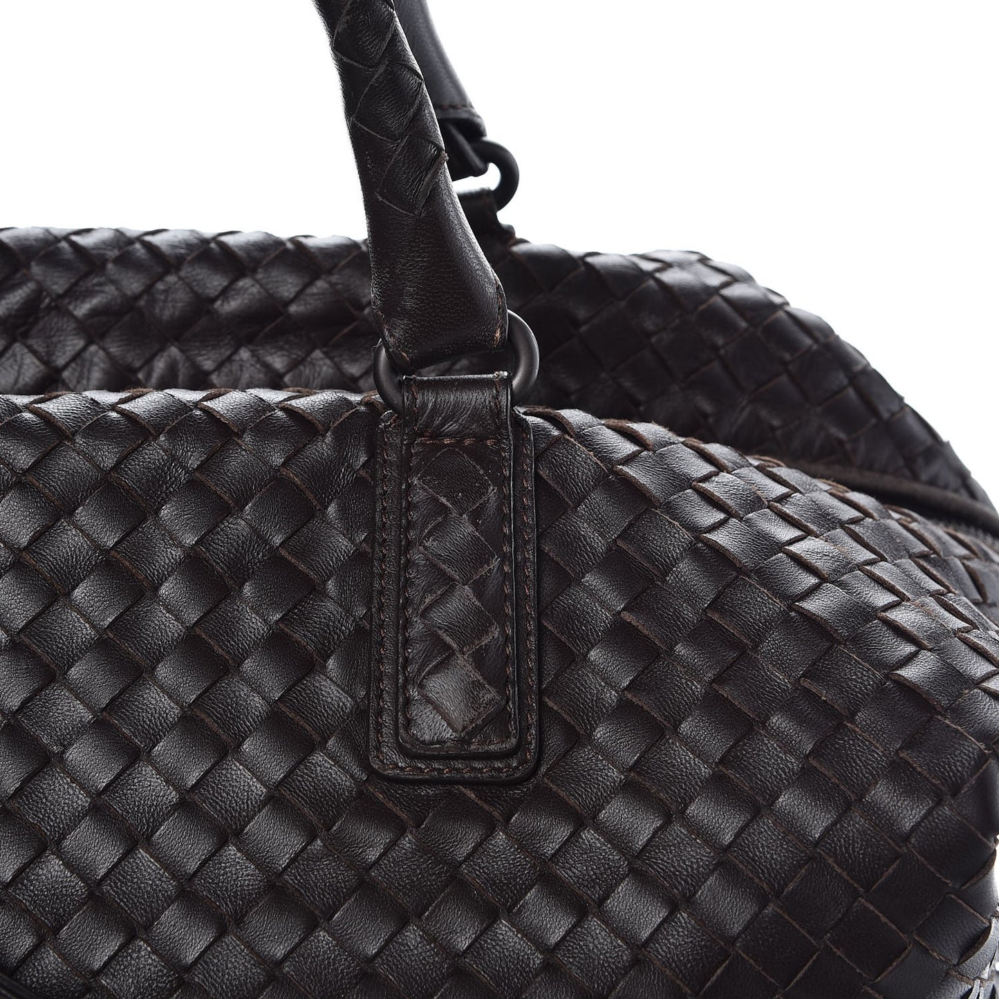Nappa Intrecciato Maxi Convertible Tote Ebano