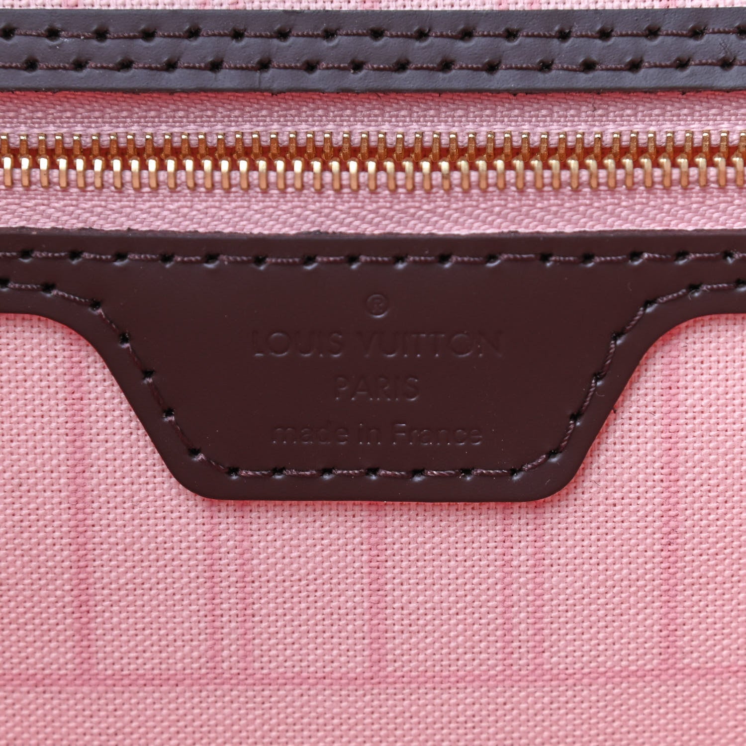Louis Vuitton Damier Ebene Neo Neverfull MM Rose Ballerine 8 of 9