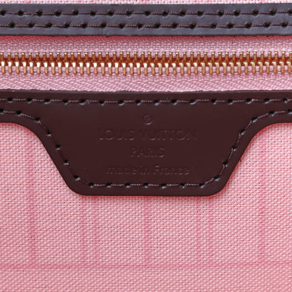 Louis Vuitton Damier Ebene Neo Neverfull MM Rose Ballerine 8 of 9