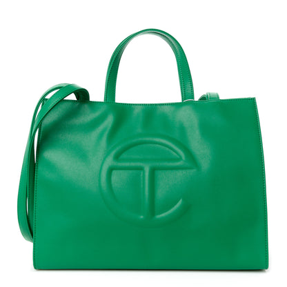 Telfar Vegan Leather Medium Shopping Bag Greenscreen 1 of 10