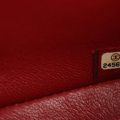 Chanel Caviar Quilted Mini Rectangular Flap Dark Red 7 of 13