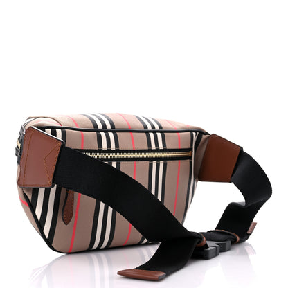 Burberry E-Canvas Icon Stripe Sonny Bum Bag Archive Beige 3 of 10