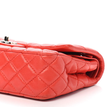Chanel Lambskin Quilted Medium Double Flap Red 9 of 9