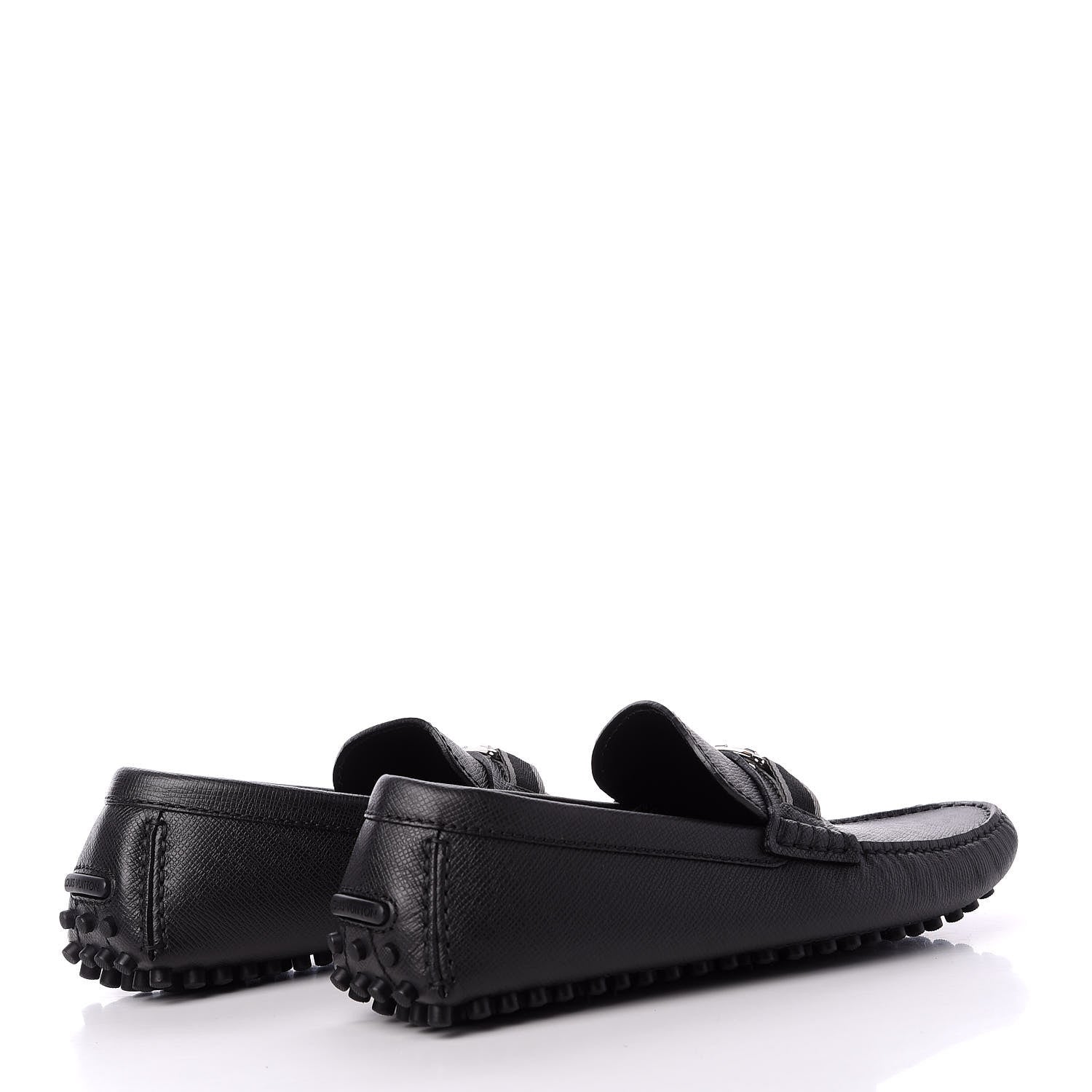 Louis Vuitton Taiga Hockenheim Moccasin Loafers 8 Black 4 of 10