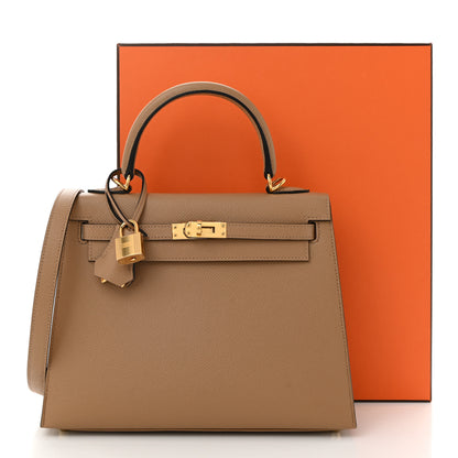 Hermes Epsom Kelly Sellier 25 Chai 11 of 11
